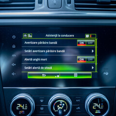 Cluj-Napoca,Cluj-Romania-05.12.2024-Latest technology multimedia system, Android car and Apple Car...