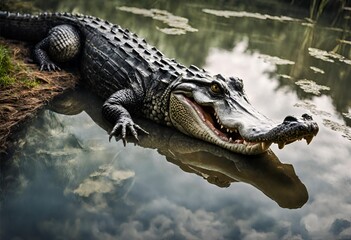 Obraz premium alligator in the everglades