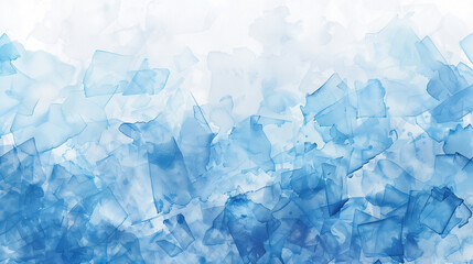 A blue and white background with splatters of blue paint. The splatters are in different sizes and shapes, creating a sense of movement and energy. Scene is dynamic and lively