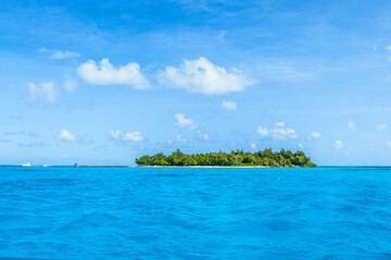 tropical island in the ocean of saipan