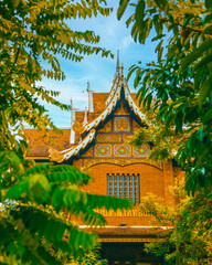 the temples in forest of chiangmai