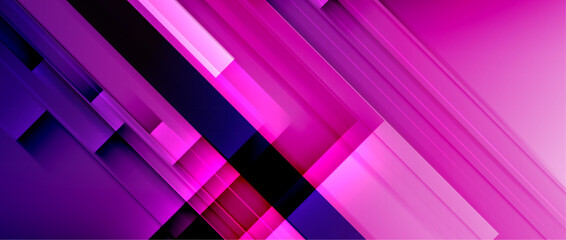 An abstract background featuring shades of purple, violet, and pink with a geometric pattern. The colorfulness of magenta and electric blue adds a vibrant touch to the design