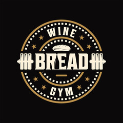 wine bottle shape logo design combination, negative space logo, icon, vector, symbol, design inspiration.