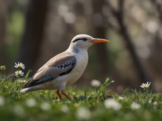 Obraz premium Tiny Treasures, A Little Bird Amidst the Beauty of Nature