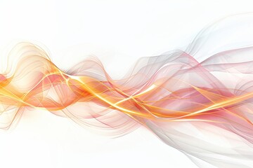 Abstract energy waves with glowing lines against a transparent white backdrop, adding excitement to compositions