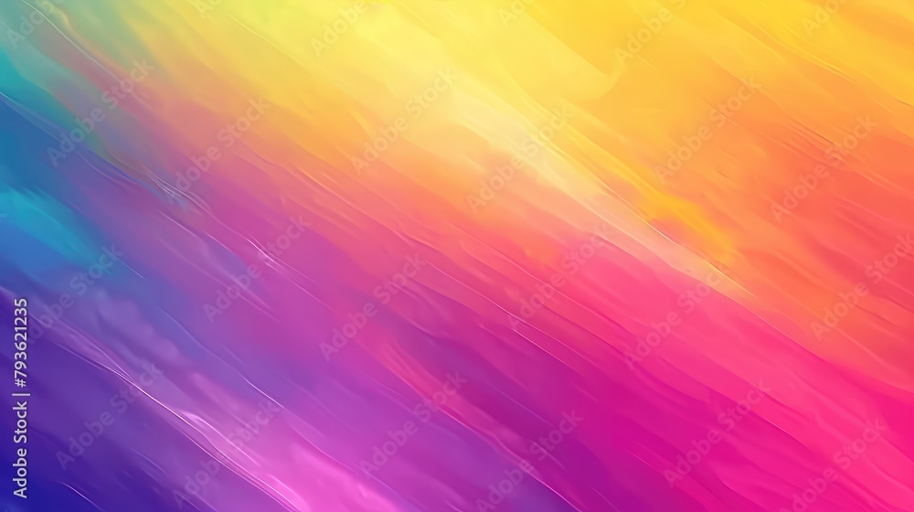 Poster a rainbow gradient background with lgbtq pride slogans and messages.