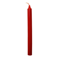 Red candle candlestick isolated on the transparent background. colorful candles for birthday party...