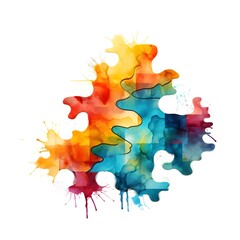 Abstract Puzzle Pieces: An abstract puzzle forming a cohesive and visually appealing image