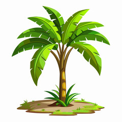 Banana tree vector art illustration (10)
