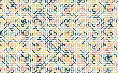 Seamless metaball pattern with colorful. Geometric pattern. Abstract minimalist blob dot background. vector illustration. 