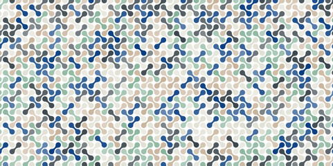 Seamless metaball pattern with colorful. Geometric pattern. Abstract minimalist blob dot background. vector illustration. 