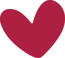 red heart love illustration
