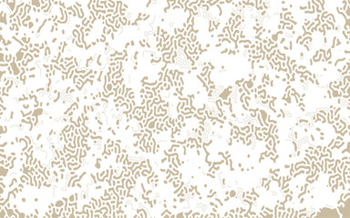 Cyclic Symmetric Multiscale Turing Pattern. Monochrome texture. Most trendy cool modern abstract vector background. 