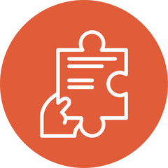 Obraz premium Hand Puzzle Icon