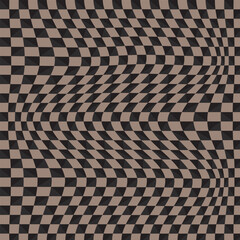 Brown checkerboard pattern illustration 