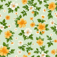 flower background, seamless pattern, wallpaper