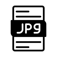 Jpg File Type Icon. Files document graphic design. with outline style. vector illustration.