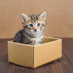 상자속 아기고양이