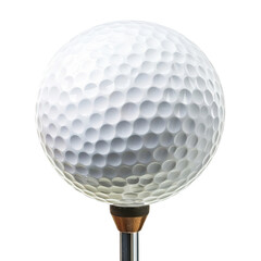 Golf ball sports equipmenton on transparent background, png	