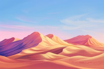 Fototapeta na wymiar Gradient sand dunes for a desert-inspired backdrop