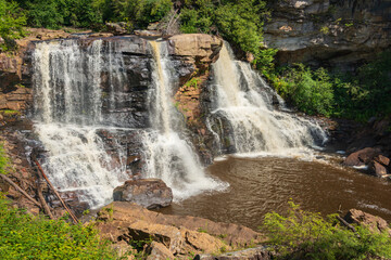 Great Falls at Blackwater Falls State Park in West Virginia