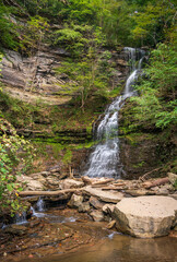 Cathedral Falls, New River Gorge National Park & Preserve in Gauley Bridge, West Virginia