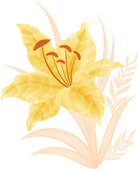 Watercolor illustration of flowers