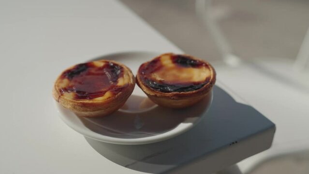 Pastel de Nata or Portuguese egg custard tart pastry