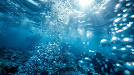 Naklejka na ściany i meble Underwater Serenity