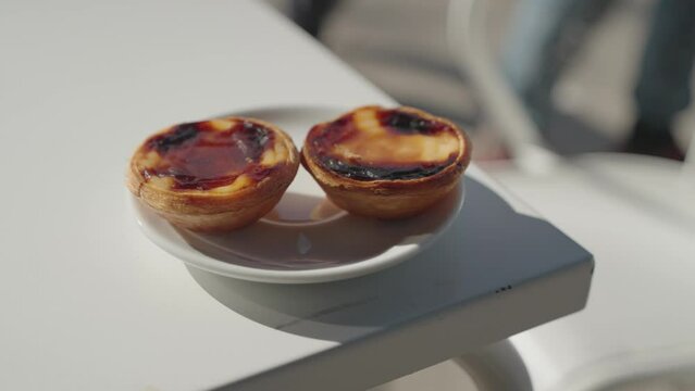 Pastel de Nata or Portuguese egg custard tart pastry