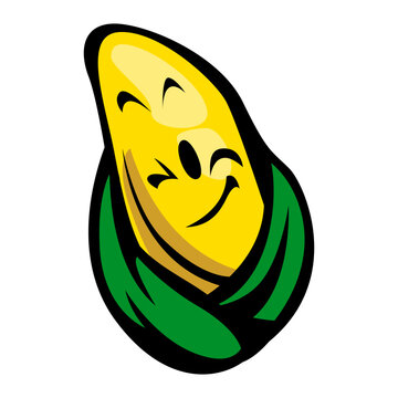recommend clip art: Corn Mascot logo Vector Artwork