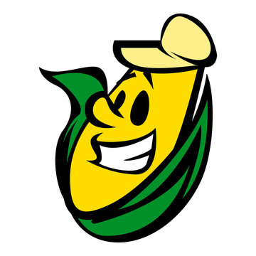 recommend clip art: Corn Mascot logo Vector Artwork