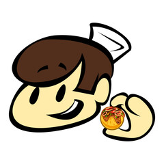 Takoyaki Gu Octopus Delicious Vector Illutration Drawing Tasty