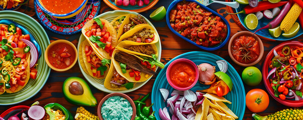 Mexican Feast: A Vibrant Array of Dishes Celebrating Cinco de Mayo