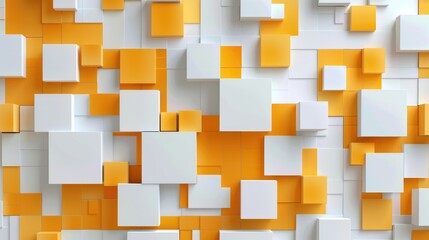Immerse yourself in an abstract 3D modern square backdrop. Ai Generated.