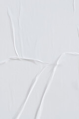 Minimalist White Crinkled Paper Texture, Versatile Background for Design Projects.
