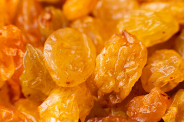 background of raisins in sale in the shop of dried fruit