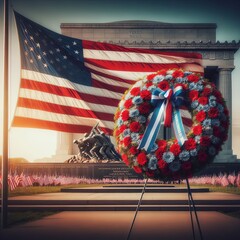 Memorial  Day in United States - obrazy, fototapety, plakaty