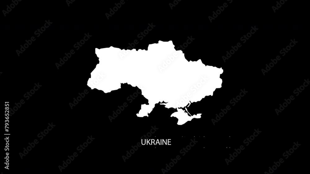 Poster digital revealing and zooming in on angola country map alpha video with country name revealing backg