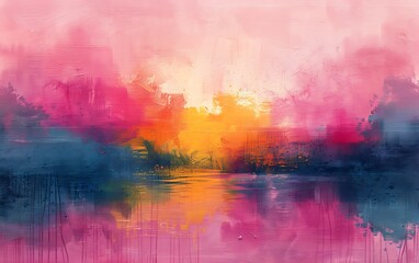 Naklejka premium abstract background with grunge brush strokes and stains of different colors