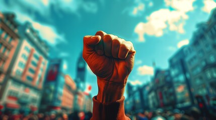 Fist protest hand activist people social fight.