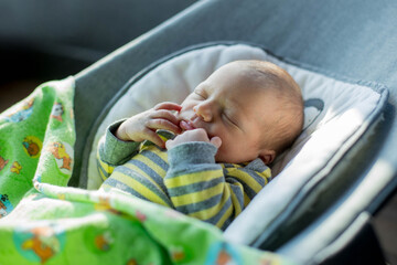 Newborn baby sleeps restlessly, colic in children