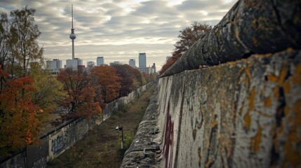 Against the backdrop of a changing skyline, the East Side Berlin Wall's remnants stand as a solemn tribute to those who dared to dream of a world without barriers, their legacy etched into the city's