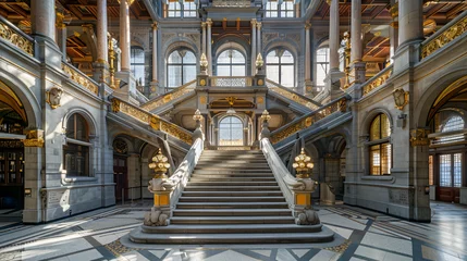 Keuken spatwand met foto Antwerp Belgium - June 13 2018 Grand staircase  © khan