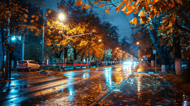 Autumn in the city Yevpatoriya - resort city 