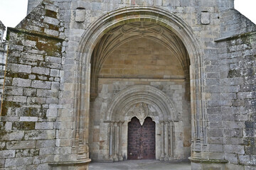 Lugo, Galizia, il portale romanico della cattedrale di Santa Maria - Spagna - obrazy, fototapety, plakaty