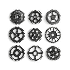 Gear icon vector set. clockwork illustration sign collection. Mechanics symbol.