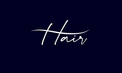 Hair Logo Minimalist Modern Black 