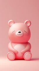 Obraz na płótnie Canvas cute 3d bear character