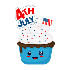 Independence day cupcake